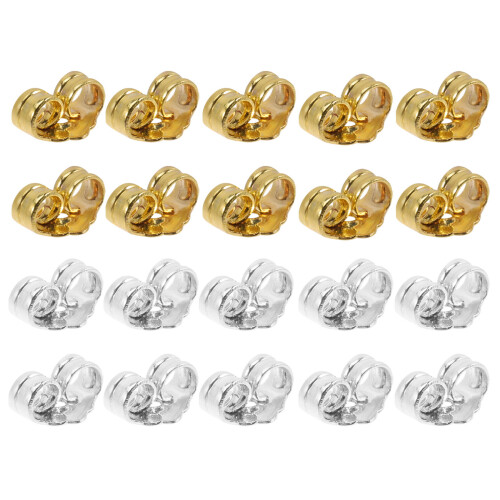 50 Pairs Hypoallergenic Locking Earring Backs For Women