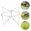 2Pcs Foldable Camping Cooler Stand Heavy Duty Stainless Steel Portable 11