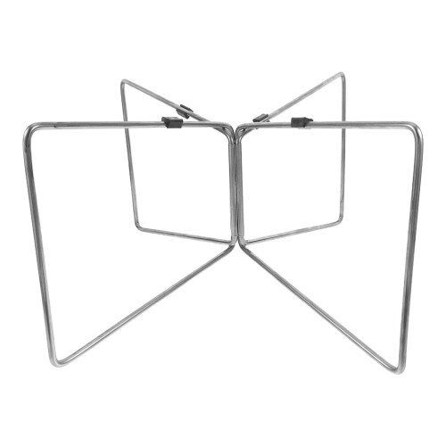 2Pcs Foldable Camping Cooler Stand Heavy Duty Stainless Steel Portable 1