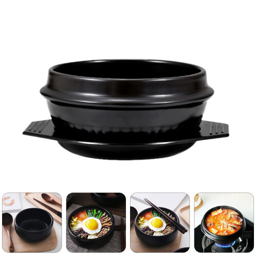 1 keramik casserole topf für bibimbap, reis und 2