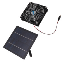 20W Solar Abluftventilator 12cm Tragbar für Wohnmobil, Gewächshaus, Haustierhaus