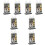 8Pcs Standing Flip Menu Display Holder A6 PVC Tabletop Sign Stand 6