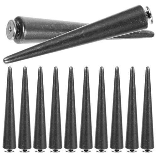 120 Pcs Punk Metal Spikes For Diy Craft