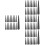 120 Pcs Punk Metal Spikes For Diy Craft 6