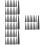 120 Pcs Punk Metal Spikes For Diy Craft 7
