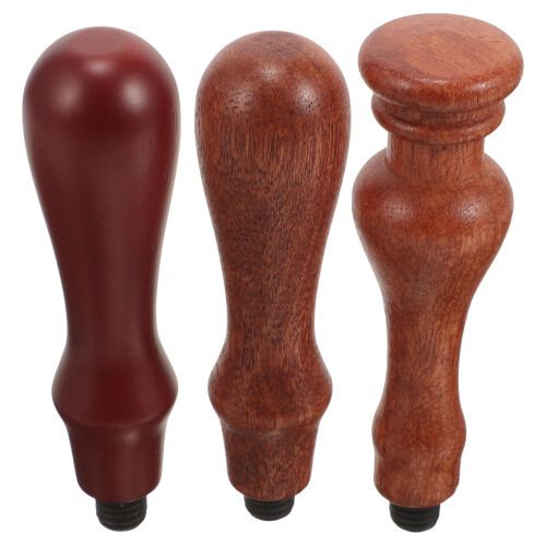 9 Pcs Wax Seal Stamp Handles Replacement Wooden