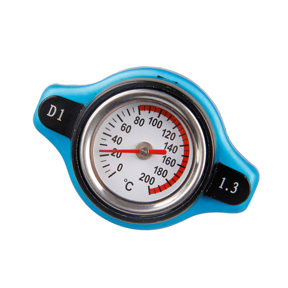 2Pcs Car Water Tank Cover With Temperature Gauge Radiator 1.3 Bar 032297162499