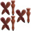 9 Pcs Wax Seal Stamp Handles Replacement Wooden 9