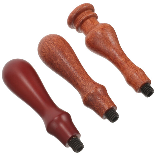 9 Pcs Wax Seal Stamp Handles Replacement Wooden 2