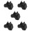 5Pcs Hard Hat Flashlight Holder Mount Clip Accessory 10