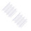 24Pcs Durable Plastic Knitting Needles Silver Comfortable Grip Kit 10