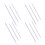 24Pcs Durable Plastic Knitting Needles Silver Comfortable Grip Kit 3