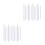 24Pcs Durable Plastic Knitting Needles Silver Comfortable Grip Kit 4