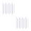 24Pcs Durable Plastic Knitting Needles Silver Comfortable Grip Kit 5