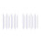 24Pcs Durable Plastic Knitting Needles Silver Comfortable Grip Kit 9