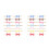 140Pcs Baking Sealing Bows Assorted Color Polyester Twisted Ties 6