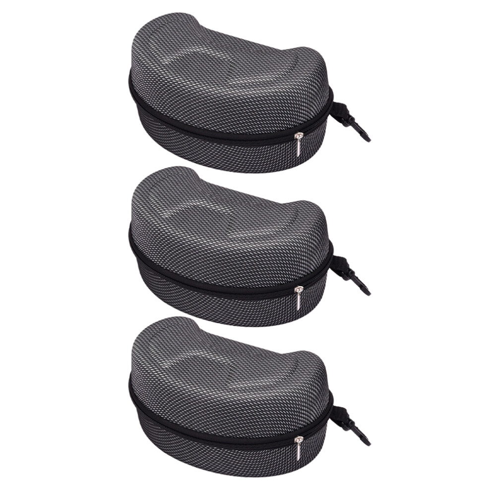 Villcase 6 Pcs Hard Eyeglass Cases With Zipper For Sunglasses And Motorcycle Glasses