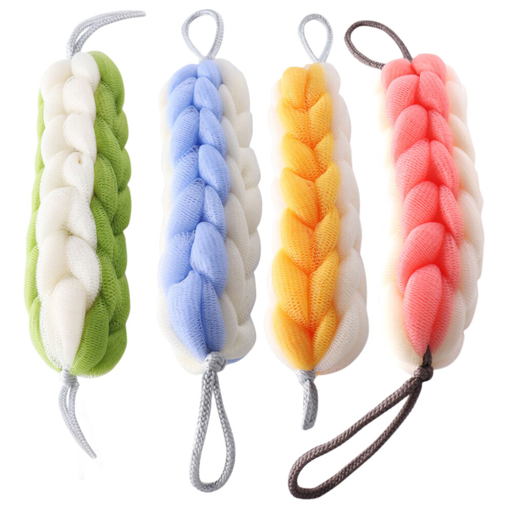 Villcase 4Pcs Back Scrubber Bath Shower Strip Exfoliating Tool