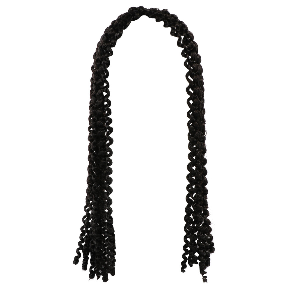 Villcase Unisex Black Fashion Curly Wig Afro Kinky False Hair Accessory