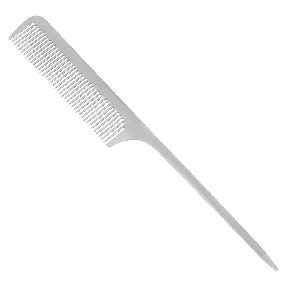 Villcase Unisex 1Pc Professional Anti Static Titanium Steel Hair Comb For Salon 25X3cm