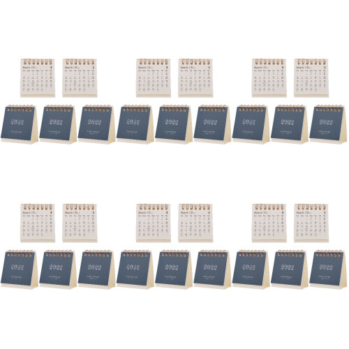 30 Pcs Desktop 2022 Table Paper Calendars Yearly Agenda Planners 1