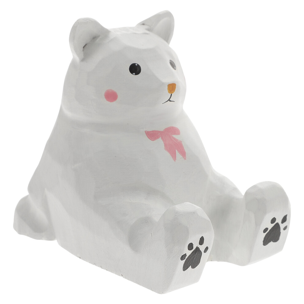 4Pcs Wooden Bear Cell Phone Stand Holder For Smartphone Support 011171750465