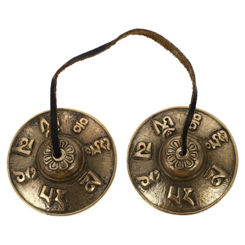 1Pc Handmade Copper Meditation Cymbal Bell Buddhist Gift Supply 1