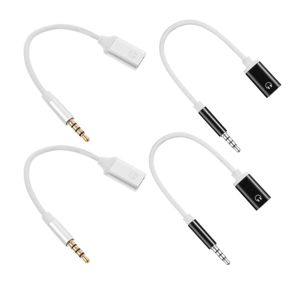 4Pcs Type C To 3.5Mm Headphone Jack Adapter For Audio Playback 011171750427