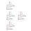 4 Pairs Removable Self-Adhesive Acrylic Bathtub Water Splash Guards 10