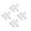 4 Pairs Removable Self-Adhesive Acrylic Bathtub Water Splash Guards 8