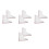 4 Pairs Removable Self-Adhesive Acrylic Bathtub Water Splash Guards 5
