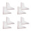 4 Pairs Removable Self-Adhesive Acrylic Bathtub Water Splash Guards 9