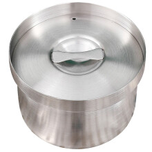 Stainless Steel Soup Pot with Lid Kitchen Storage Bowl