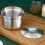 Stainless Steel Soup Pot with Lid Kitchen Storage Bowl 10