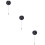 3Pcs Clear Crystal Flower Long Brooch Vintage Suit Accessory 9