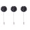 3Pcs Clear Crystal Flower Long Brooch Vintage Suit Accessory 4