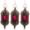 3Pcs Hanging Metal Candle Holder Moroccan Tea Light Stand 6