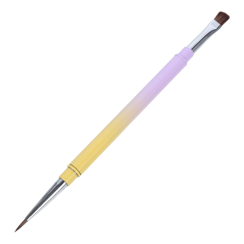 Ohphcall 3Pcs Ended Nail Art Brush Precision Liner For Pigment Application