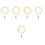 5Pcs Bamboo Curtain Ring Hook For Drapery Rod 4