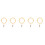 5Pcs Bamboo Curtain Ring Hook For Drapery Rod 9