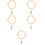 5Pcs Bamboo Curtain Ring Hook For Drapery Rod 7