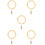 5Pcs Bamboo Curtain Ring Hook For Drapery Rod 8