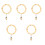 5Pcs Bamboo Curtain Ring Hook For Drapery Rod 3