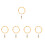 5Pcs Bamboo Curtain Ring Hook For Drapery Rod 5