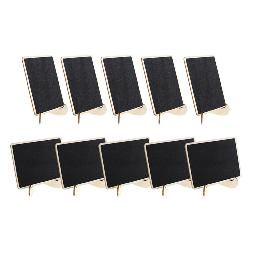 45 Pcs Mini Chalkboards With Support For Table Place Signs