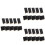 45 Pcs Mini Chalkboards With Support For Table Place Signs 6
