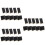 45 Pcs Mini Chalkboards With Support For Table Place Signs 7