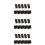 45 Pcs Mini Chalkboards With Support For Table Place Signs 8