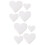 8 Pcs Heart-Shaped Foam Cake Models Baking Supplies 7