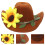 2Pcs Cowboy Hat Ornaments For Party Decor 3
